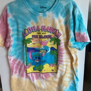 Disney Aloha Hawaii Tie-Dye womens T-Shirt